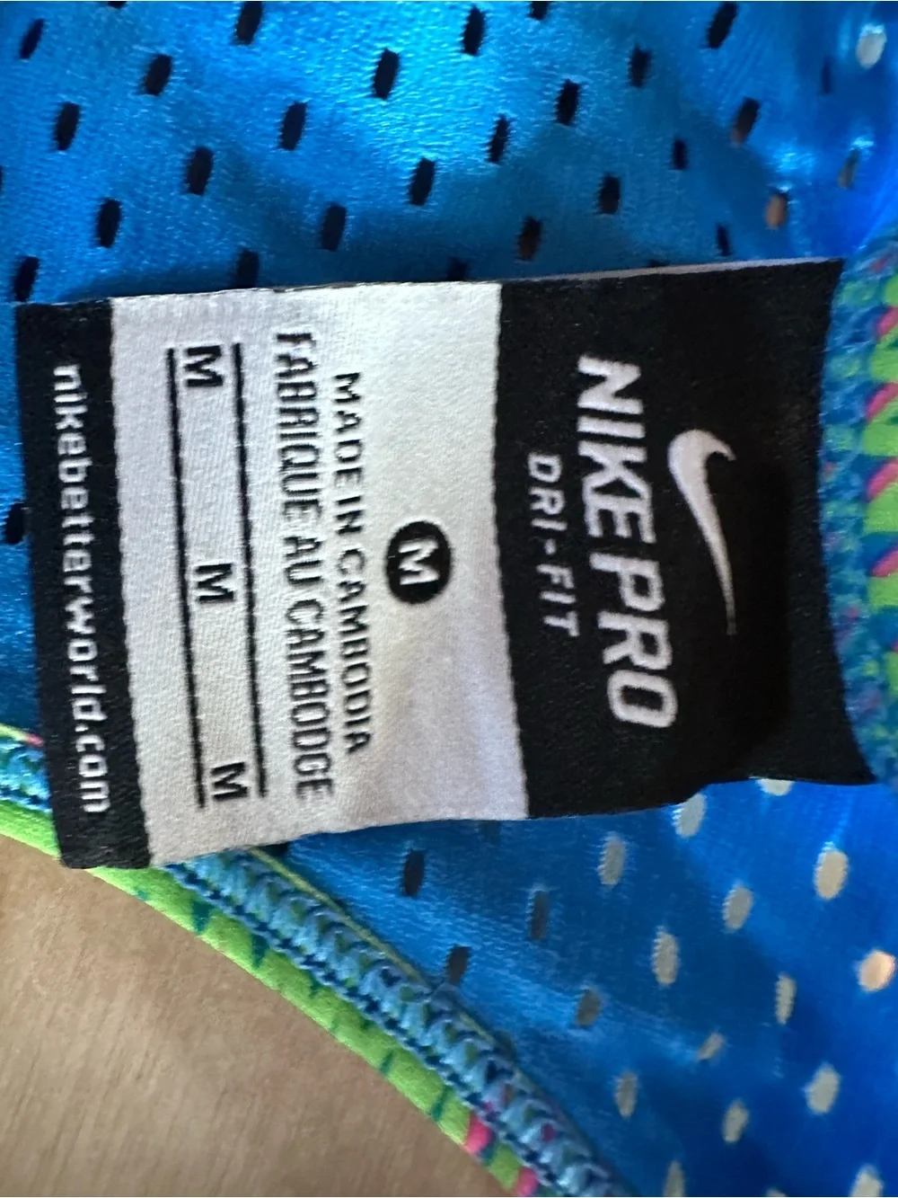 Nike Kids Blue Multicolor Geometric Racerback One-Piece